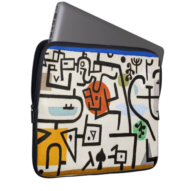 Capa Para Notebook Abstrato moderno de Paul Klee "Rich Port" (Frente Esquerda)