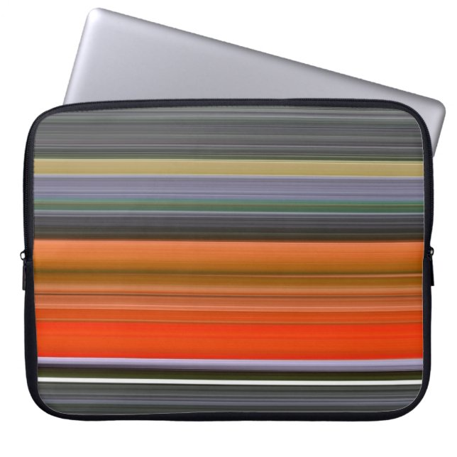 Capa Para Notebook Abstrato nº 1: Laranja e cinza (Frente)