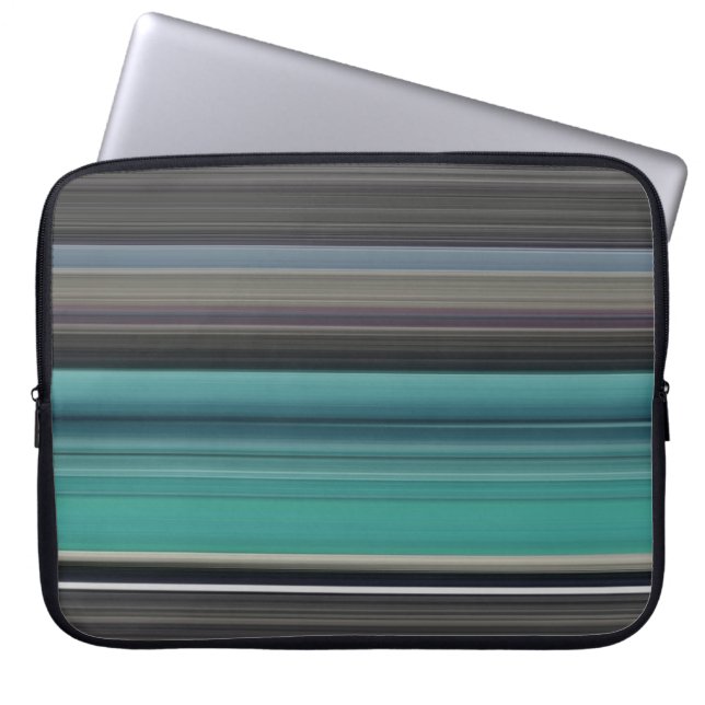 Capa Para Notebook Abstrato nº 1: Teal e cinza (Frente)