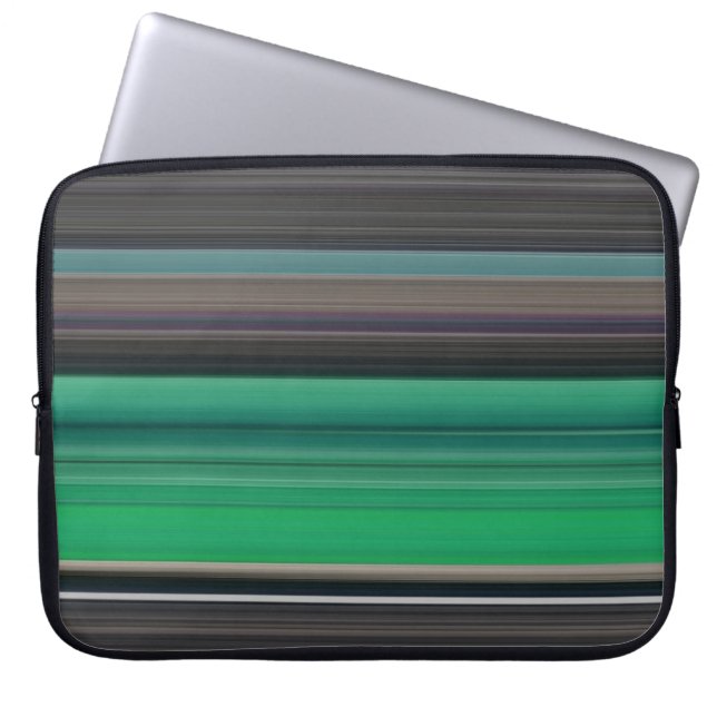 Capa Para Notebook Abstrato nº 1: Verde e cinza (Frente)
