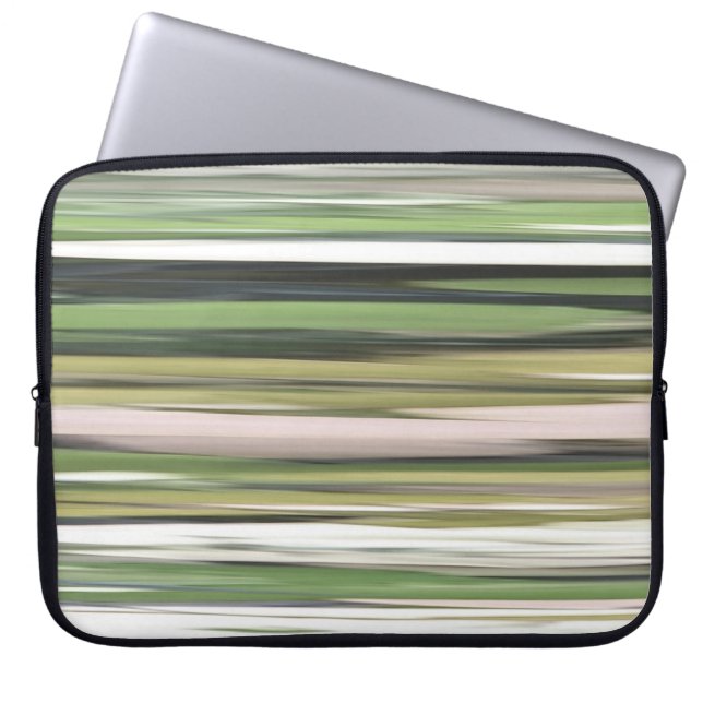 Capa Para Notebook Abstrato nº 2: borrão verde-oliva (Frente)