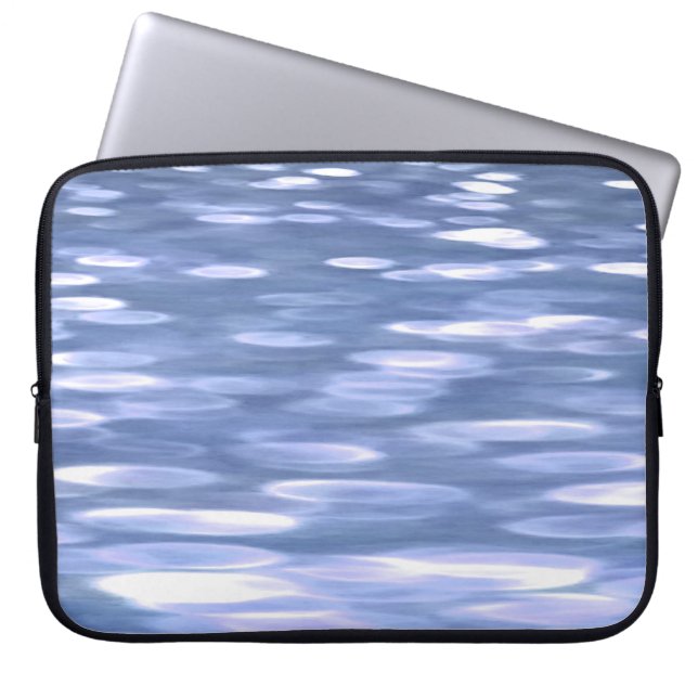 Capa Para Notebook Abstrato nº 3: Grelha azul em pó (Frente)