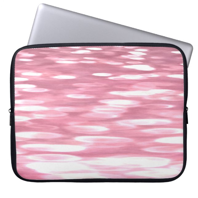 Capa Para Notebook Abstrato nº 3: Grelha rosa (Frente)