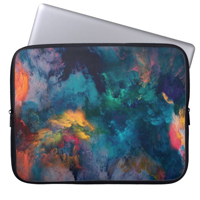 Capa Para Notebook Abstrato Neoprene Bolsa de laptop 15 polegadas (Frente)