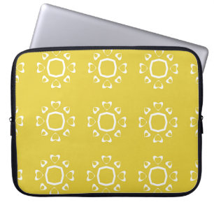 Capa Para Notebook Abstrato padrão uniforme de fundo amarelo
