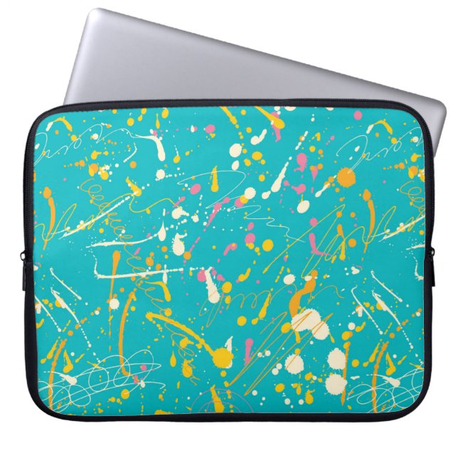Capa Para Notebook Abstrato Paint Splash (Frente)