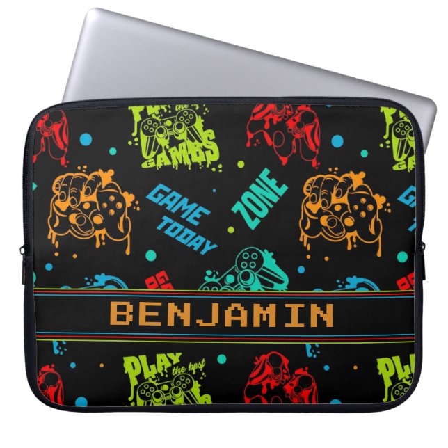 Capa Para Notebook Abstrato personalizado Gamers Boy (Frente)