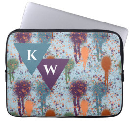 Capa Para Notebook Abstrato pinta esplendora moderna Monograma