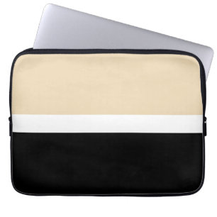 Capa Para Notebook Abstrato preto bege