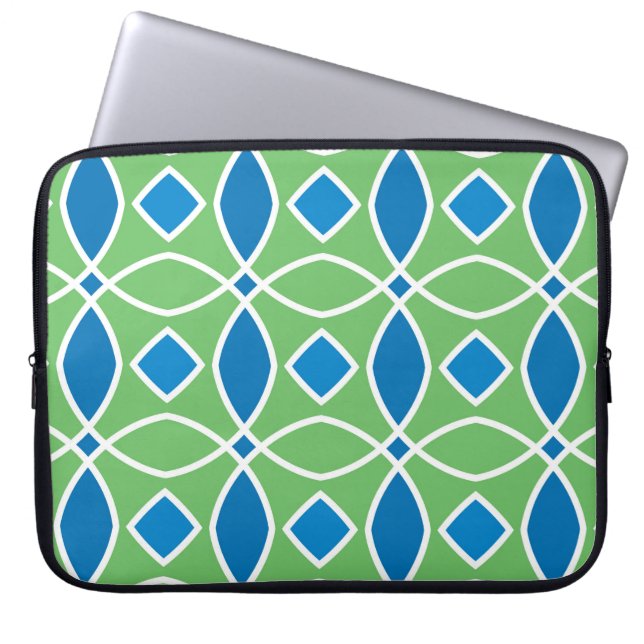 Capa Para Notebook Abstrato Retro Padrão geométrico sem costura com t (Frente)