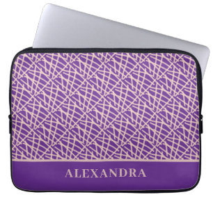 Capa Para Notebook Abstrato Roxo Elegante