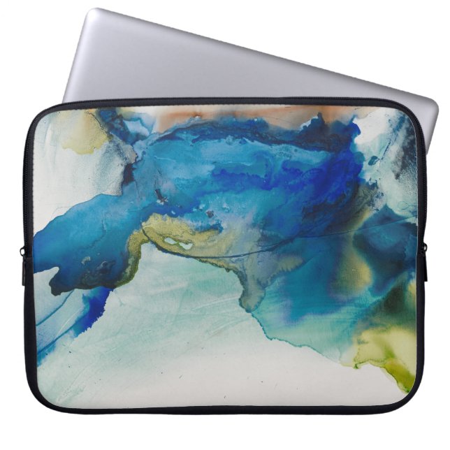 Capa Para Notebook Abstrato Terrain - Azul (Frente)
