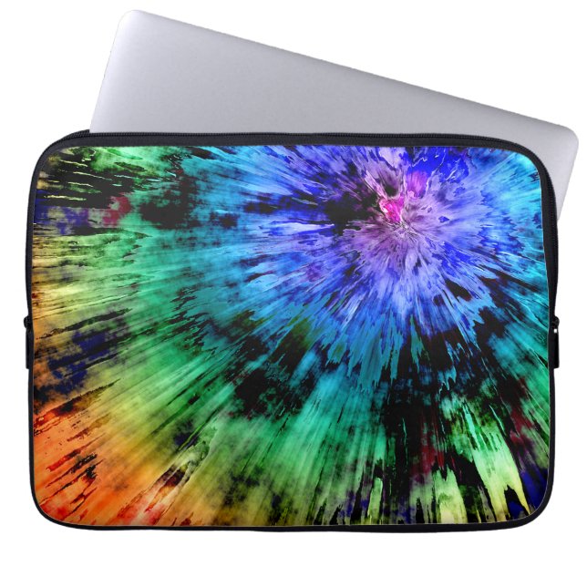 Capa Para Notebook Abstrato Tie Dye (Frente)