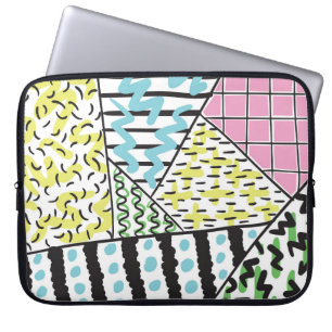 Capa Para Notebook Abstrato três: Arte de fundo desenhada à mão.