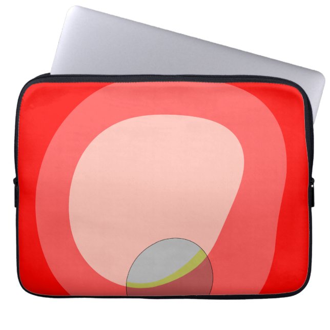 Capa Para Notebook abstrato Vermelho 615 (Frente)