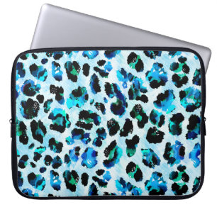 Capa Para Notebook Abstrato Watercolor Leopard Skin Patterne