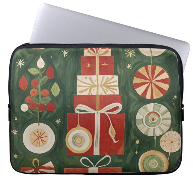 Capa Para Notebook Abstrato Yuletide Tapeçaria (Frente)