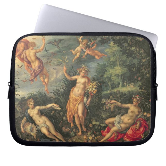 Capa Para Notebook Abundância e os quatro elementos, c.1606 (óleo no (Frente)