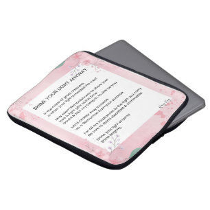 Capa Para Notebook Acalme Sua Luz Poesia Poesia