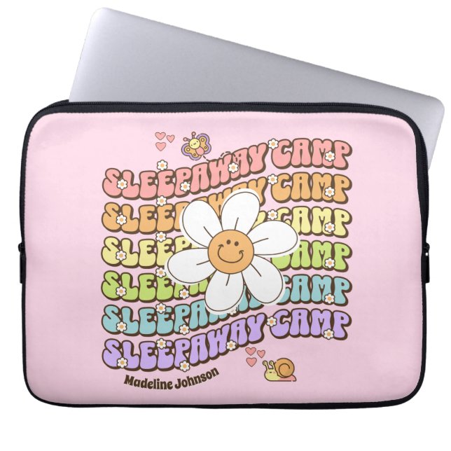 Capa Para Notebook Acampamento de Verão de Folha de Sono Personalizad (Frente)