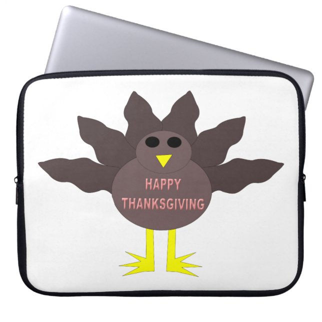 Capa Para Notebook Ação de Graças Dependeu a Laptop da Turquia (Frente)