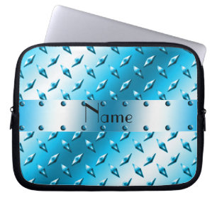 Capa Para Notebook Aço azul conhecido personalizado da placa do