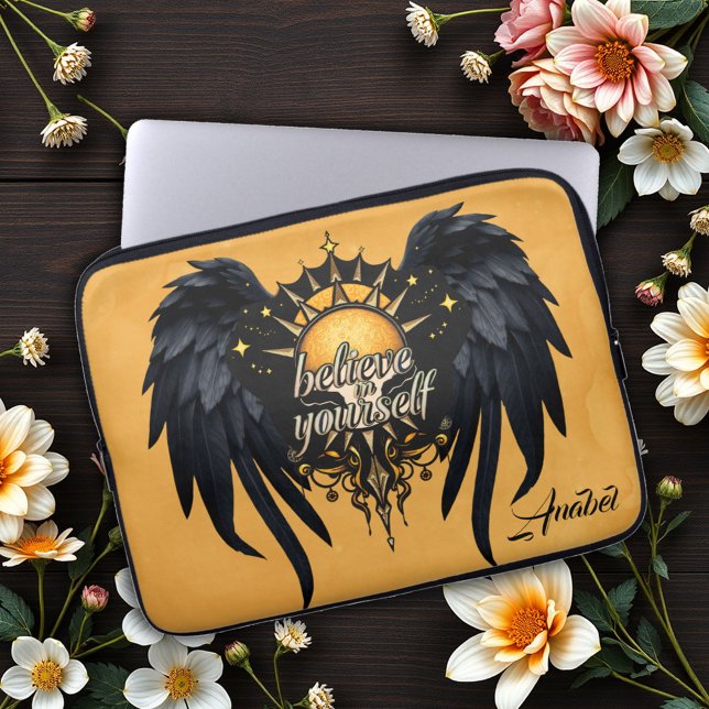 Capa Para Notebook Acredite em si mesmo, uma carta (Criador carregado)