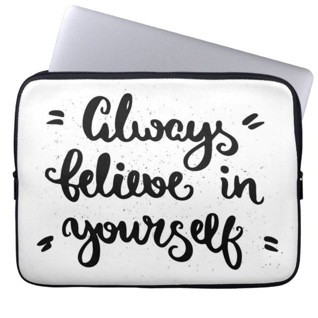 Capa Para Notebook Acredite sempre em o senhor mesmo (Frente)