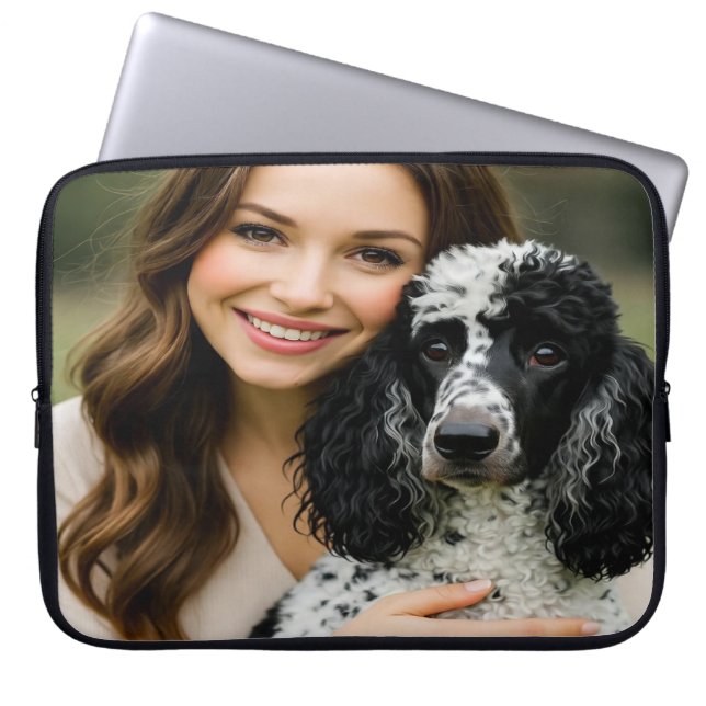 Capa Para Notebook Adicionar Foto de Poddle Personalizar Customizar (Frente)