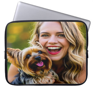Capa Para Notebook Adicionar Foto de Yorkshire Terrier Personalizar