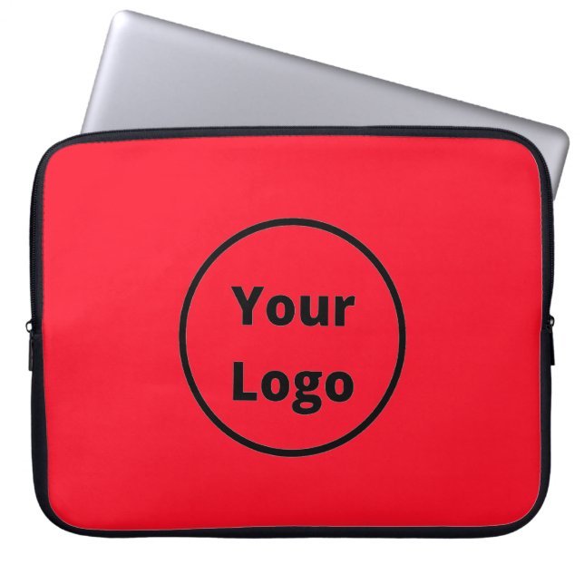 Capa Para Notebook Adicionar logotipo vermelho (Frente)