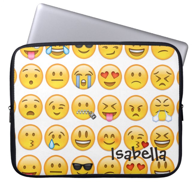 Capa Para Notebook Adicionar Nome Personalizado Emoji (Frente)