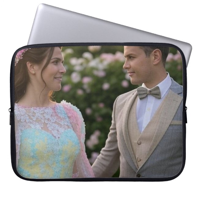 Capa Para Notebook Adicionar Personalização de Foto de Casamento (Frente)
