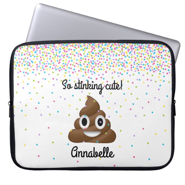 Capa Para Notebook Adicione o nome ao tombadilho personalizado Emoji (Frente)