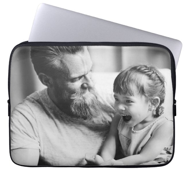 Capa Para Notebook Adicione sua própria barra de Laptop de fotos (Frente)