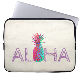 Capa Para Notebook Adorável Abacaxi Havaiano Aloha