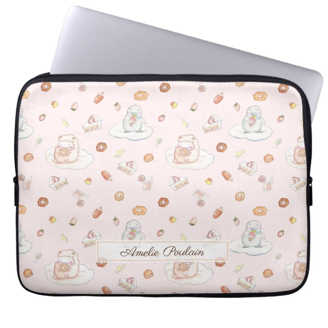 Capa Para Notebook Adorável Desserts De Pinguim De Ovelha Pintel (Frente)