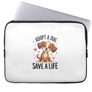 Capa Para Notebook Adote Um Cachorro Salve Uma Vida Vintage Fofinho R