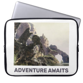 Capa Para Notebook Adventure Awaits. Fantasy landscape