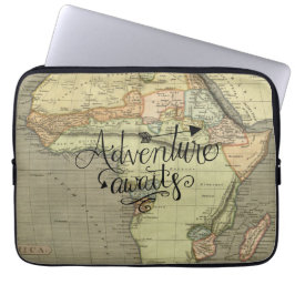 Capa Para Notebook Adventure Awaits Old World Map