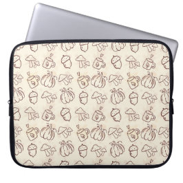 Capa Para Notebook Aesthetic Autumn Doodle Pattern Laptop Sleeve