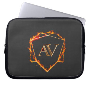 Capa Para Notebook AETHER VANGUARD - Logotipo AV Pedra Forma Streetwe