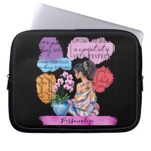Capa Para Notebook Afirmação Positiva de Autoatendimento Empoderament