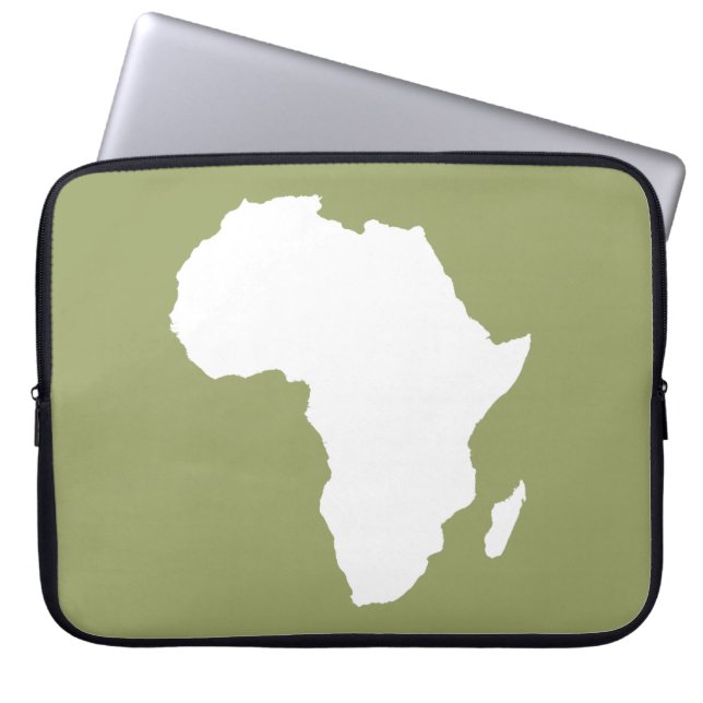 Capa Para Notebook África Austral Verde (Frente)