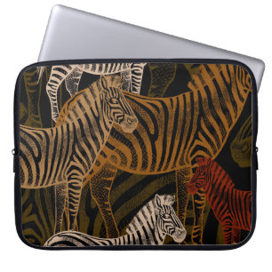 Capa Para Notebook Afro Safari: Design Zebra Vintage