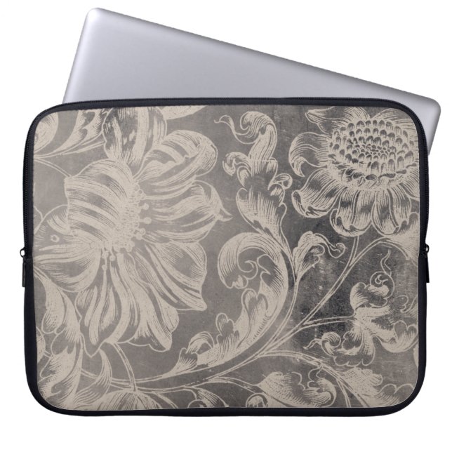Capa Para Notebook Aged Floral (Frente)