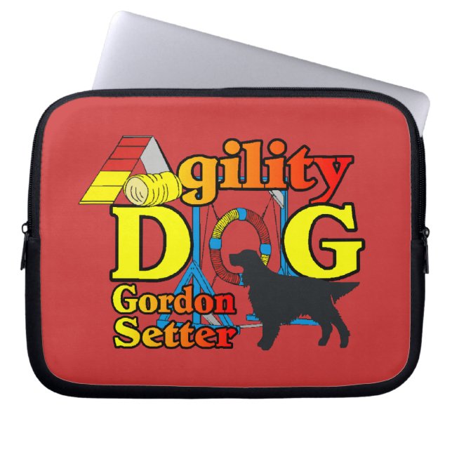 Capa Para Notebook Agilidade do Gordon Setter (Frente)