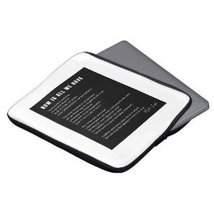 Capa Para Notebook Agora é tudo o que temos... "poster de poemas Pres