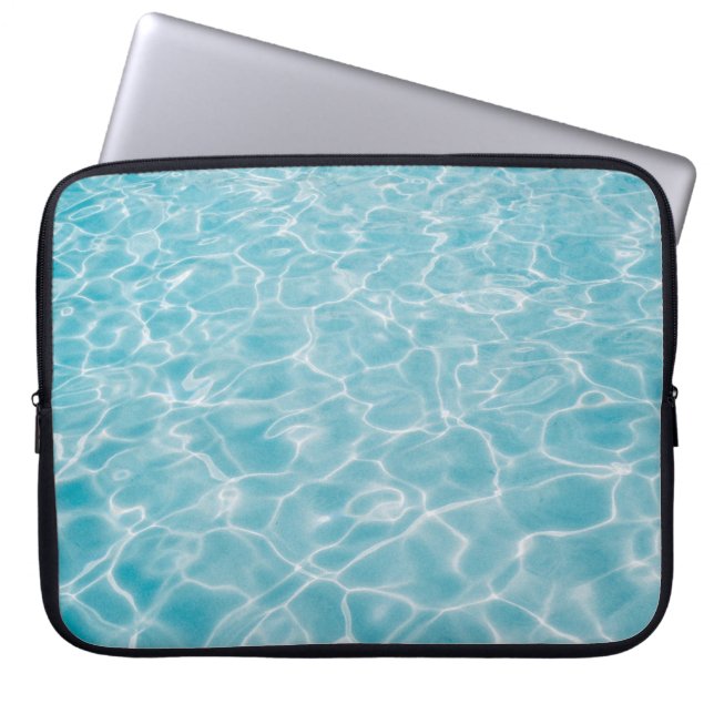 Capa Para Notebook Água azul cristalina (Frente)