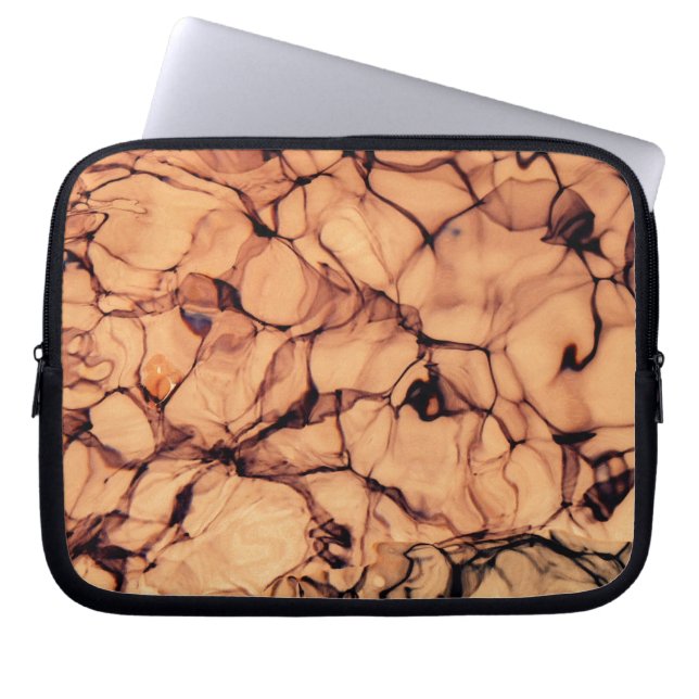 Capa Para Notebook Água Azul Espumante Invertida (Frente)